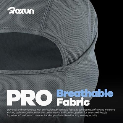 ROXUN Ski Mask Balaclava, Motorcycle Summer Cooling Breathable UV Protector | Windproof & Warm, Adjustable & Secure, Breathable & Dry-Fit, All-Season Comfort - color: 102-one Sand