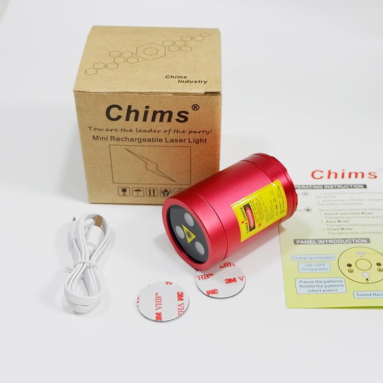 Chims Party Light RGB 33 Patterns with Red Starry Sky Music Activated Lights for Christmas Xmas Family Disco DJ Party Birthday Gift Outdoor Garden Camping Dance Show - color: RGB Magical Patterns plus Stars