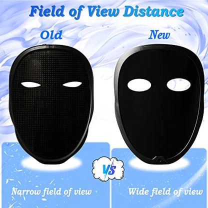 Depointer Life New Led Mask with Rechargeable Bluetooth-compatible App Controlled, Customizable Shining Mask, LED Lighted Face Transforming Masks For unisex-Adult - style: New-rechargeable
