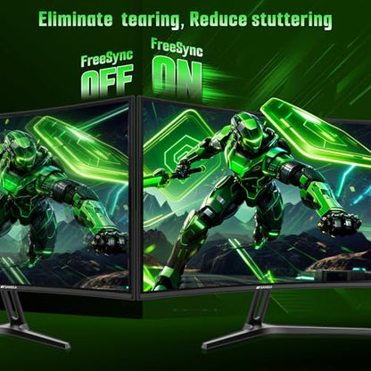 SANSUI 27 Inch 280Hz Curved Gaming Monitor,WQHD 280Hz / HD 400Hz Dual Mode, - size: 27
