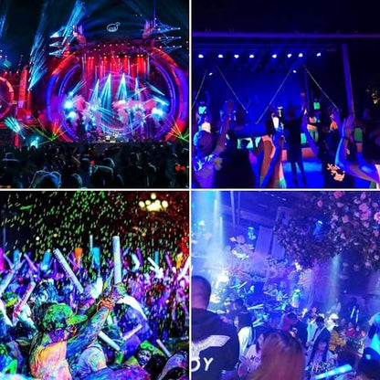 YANYCN 600W 4 Pack LED Black Light,395nm to 405nm LED UV Blacklight, IP66 Waterproof Black Flood Light Outdoor with Plug and SwitchNeon Glow for Glow Party, Halloween, Fluorescent Poster, Body Paint - size: 4pack 600W led black light