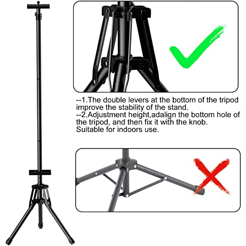 WHAUU Poster Stands for Display, Double-Sided Sign Holder Stand | Adjustable Sign Stand with Tripod, Height Up to 79 in, Poster Board Stand for Wedding, Restaurant & Business Advertising