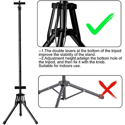 WHAUU Poster Stands for Display, Double-Sided Sign Holder Stand | Adjustable Sign Stand with Tripod, Height Up to 79 in, Poster Board Stand for Wedding, Restaurant & Business Advertising