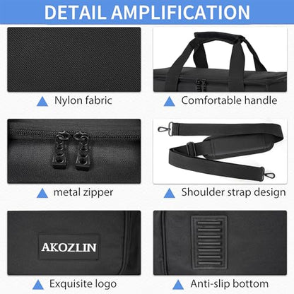 AKOZLIN Padded Mixer Gig Bag Protector DJ Controller Travel Shoulder Bag Case 16"X15"X5.5" Fit for RODECaster Pro II, TC Helicon GOXLR, MG10XU 10-Input Stereo - size: 16"X 5.5"X15"