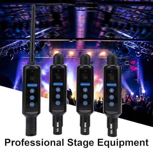 Tomshine Wireless DMX512 Controller Kit with Transmitter, 3 Touch Screen Battery-Powered Receivers 20 ID Groups for Party DJ Show Club LED Stage Disco KTV Stage Light