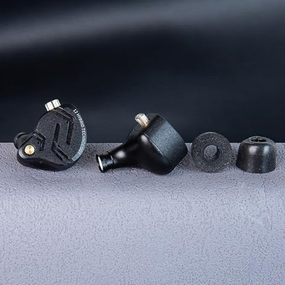 KZ ZS12 PRO X in Ear Monitor Headphones, Wired Gaming Earbuds 1DD+5BA Hybrid Driver IEM Earphone without Mic, KZ IEM in Ear Monitors for Musician Audiophile,2Pin IEM Cable, without Tuning Switch,Black