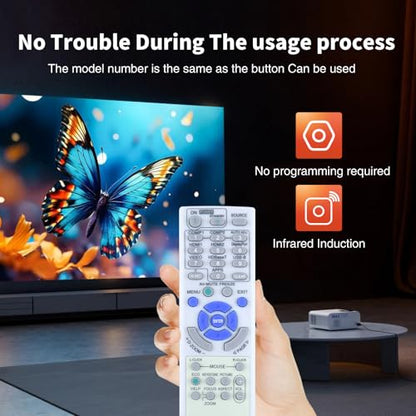 RD-472E New Replaced Remote Control fit for NEC Projector P502H P452H P502W P452W P554U P474U P554W P474W P604X P603X NP-P603X NP-P502H NP-P452H NP-P502W NP-P554U NP-P474U NP-P554W NP-P474W