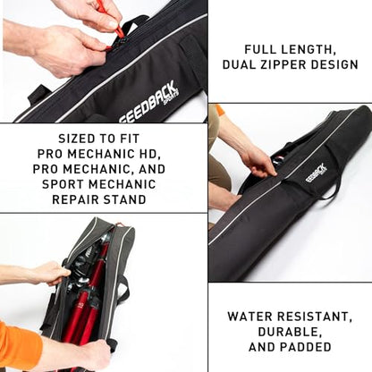 Feedback Sports Padded Travel Bag For Pro Mechanic HD/Pro Mechanic/Sport | Fits Pro Mechanic HD, Pro Mechanic and Sport Mechanic stands; padded zippered tote protects stands on the go - style: Pro Mechanic / Pro Mechanic Hd / Sport Mechanic