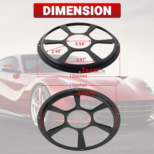 12'' Speaker Grill Cover 12 Inch Diameter Iron Subwoofer Grill Cover - size: 12‘’ Speaker Grill