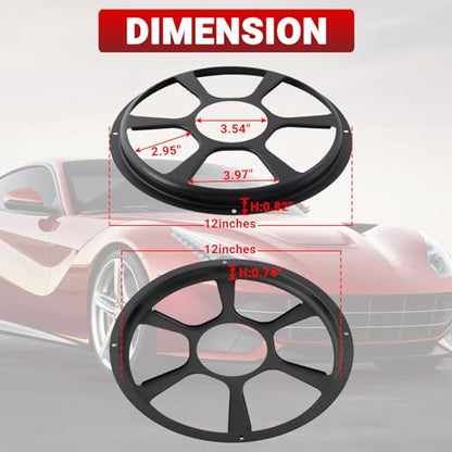 12'' Speaker Grill Cover 12 Inch Diameter Iron Subwoofer Grill Cover - size: 12‘’ Speaker Grill
