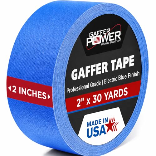 Gaffer Power Royal Blue Gaffer Tape 2 Inch x 30 Yds, USA Made - color: Electric Blue, size: 2 inches x 30 yards | 1 pack