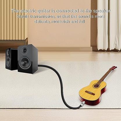 Speakon to 1/4 TS Speaker Cable,NL2FC 2 Pin Speakon Male to 6.35mm (1/4") Mono Male Audio Amplifier Speaker Cord（2M/6.6FT）