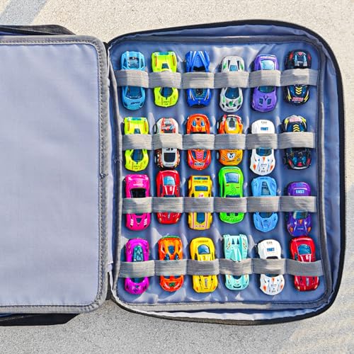 96 Hot Wheels Carrying Case(Black Bag Only) | Matchbox Cars Storage Bag,Carrying Case for Hot Wheels/Matchbox Cars/Mini Toys/Small Dolls/Toy Cars. HotWheel Carrying Bag. - color: Black