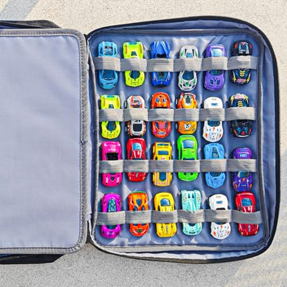 96 Hot Wheels Carrying Case(Black Bag Only) | Matchbox Cars Storage Bag,Carrying Case for Hot Wheels/Matchbox Cars/Mini Toys/Small Dolls/Toy Cars. HotWheel Carrying Bag. - color: Black