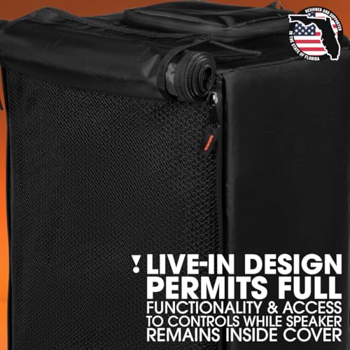 JBL Bags Convertible Speaker Cover Designed for JBL EON 712 Powered 12-Inch Loudspeaker (EON712-CVR-WX) - size: 712, style: Weather Proof Cover