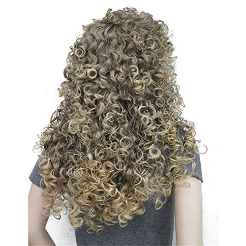 Aimole Synthetic Heat Resistant Hair Long Curly Wigs Cosplay Women Wig(6T24B) - color: #6T24B