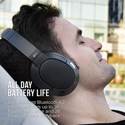 MEE audio Matrix Cinema Bluetooth Wireless Over-Ear High Resolution Stereo Headphones with aptX Low Latency for Improved Lip Sync & CinemaEAR Audio Enhancement for Clearer Sound in Movies and TV Shows - style: Low Latency Headphones Only
