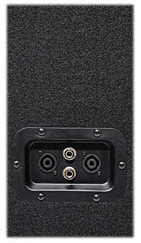 Rockville PBG18 Bundle: 18" 2000W Peak/1000W RMS Passive 8-Ohm Pro Audio Subwoofer with MDF Cabinet, WH4 3" Locking Swivel Steel Caster Wheels for PA Speakers and Subwoofers, 2-Items