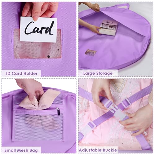 Univivi 40 Inch Kids Tutu Garment Bag, Dance Costume Storage Bag, Purple - color: Purple, size: 40 Inch