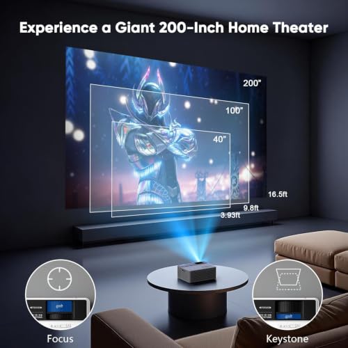 TMY 1080P Mini Portable Projector, 2-way Bluetooth, with 80in Screen | 1080P home theater, indoor/outdoor movies, Compatible with TV Stick/Roku/Phone/PC/PS/DVD/HDMI/USB - style: with Projector Screen