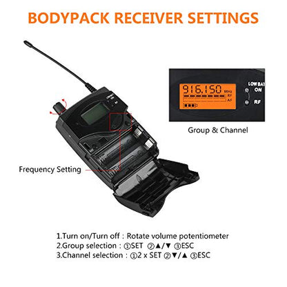 XTUGA RW2080 Wireless in Ear Monitor System,902-928mhz(Only Bodypack) - size: Only one bodypack