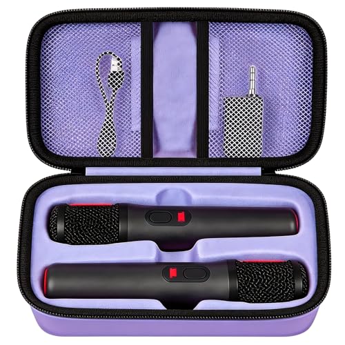Boobowl Bluetooth Microphone Wireless Case for JBL PartyBox Wireless Mic - color: Purple