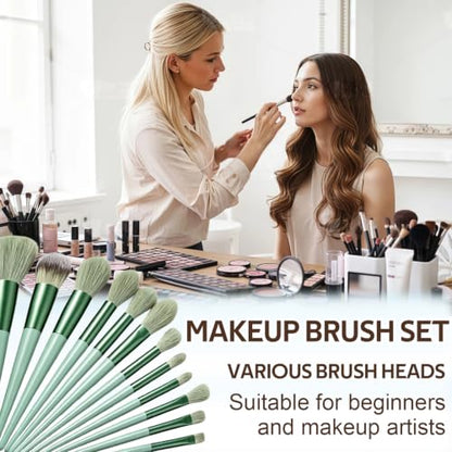 Makeup Brush Set 13 Pcs Professional-Complete Kit with Foundation,Eyeshadow,Blush&Lip Brushes-Soft Synthetic Bristles for Women&Beginners B - color: D