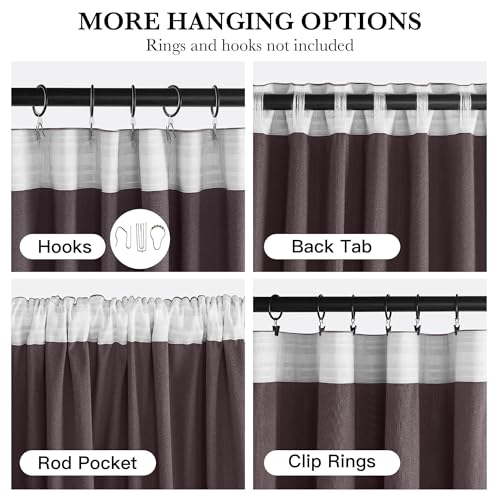 NICETOWN Blackout Dusty Rose Pink Velvet Curtains 96" Long 2 Panels - color: Dusty Rose Pink, size: 52"W x 96"L (Pack of 2)