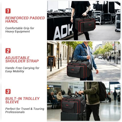 ORKELS Portable Speaker Bag 10 Inch for EON Series Speakers, Water-Resistant, Padded, Durable Carry Case with Shoulder Strap (10'' Speaker: EON610) - size: For 10'' Speaker