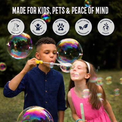 Bubble Machine Powder - Create Fun Bubbles with This Premium Bubble Mix - Works with Bubble Wands, Bubble Machines. Perfect Colorful Bubbles for Kids and Adults. Makes up to 30 Gallons. Made in USA.