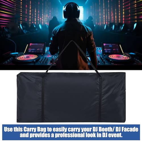 Huhumy DJ facade Carry Bag 50 x 29.5 x 5.7 Inch 1680d Oxford Cloth DJ Booth Facade Panel Carrying Bag Black Portable Equipment Case Reinforced Replacement - size: 50 x 29.5 x 5.7 Inch