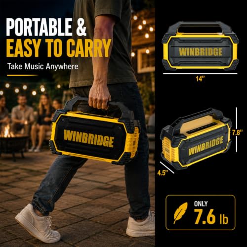 150W Waterproof Portable Bluetooth PA & Karaoke Speaker with Wireless Mics | 2 Handheld Mics + 1 Hands-Free Headset, Rich Bass, TWS Stereo, Up to 6H Playtime for Events, Gatherings & Parties - K400