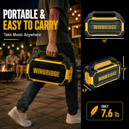 150W Waterproof Portable Bluetooth PA & Karaoke Speaker with Wireless Mics | 2 Handheld Mics + 1 Hands-Free Headset, Rich Bass, TWS Stereo, Up to 6H Playtime for Events, Gatherings & Parties - K400