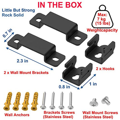 Soundbar Wall Mount Bracket for Vizio Soundbar, Speaker Wall Mounts for Surround Sound or Bookshelf Speakers, Wall Mounting Bracket Works with Most Speakers and Soundbars