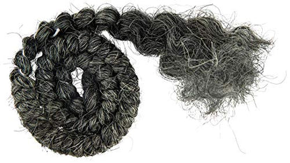 Mehron Makeup Crepe Hair - DARK GREY, Special FX Fake Hair - color: Dark Grey