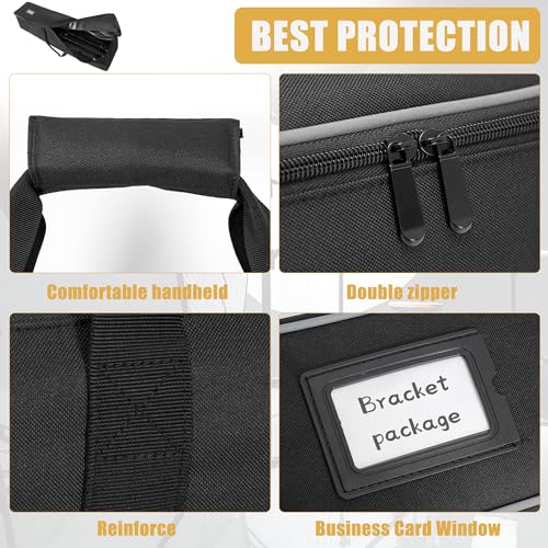 Multifunctional Tripod Bag 60 X 10.2 X 10.2 Inches / 152 X 26 X 26 cm Heavy Duty Tripod Carrying Case with Handle for Lights, Speakers, Cameras, Booms, Microphone Stands, Black - size: 60 X 10.2 X 10.2 Inch