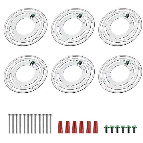 Tsurpcao 6 Sets Ceiling Light Fixture Mounting Bracket,Light Fixture Mounting Bracket,Light Fixture Crossbar,Universal Light Crossbar, for Mount Wall Light, Close to Ceiling Light