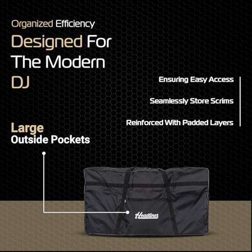 Headliner Padded Carrying Bag for Indio DJ Booth - Premium Carry on Bag with Large Outside Pockets, Padded Protection, and Lightweight Design - Safeguard Your DJ Equipment on the Go - style: Premium Carrying Bag