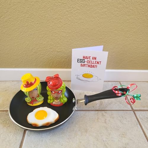 Honbay 4PCS Lifelike Artificial Fried Eggs PVC Resin Fake Food Realistic Simulation Cooked Egg Imitation Food Model Props for Home Party Halloween Decoration Market Food Sample Display