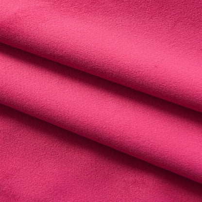 Hot Pink Velvet Curtain Set- Curtains with Bows for Living Room/Bedroom W52 x L84-inch, 2 Panels - color: Hot Pink, size: 52"W x 84"L (Pack of 2)