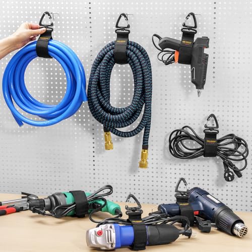 Extension Cord Organizer and Hanger, Trilancer Storage Straps (6-Pack) - size: 6M