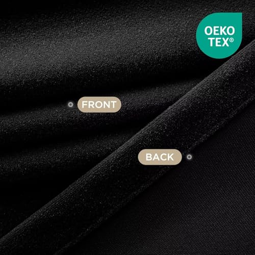 Joydeco Pinch Pleated Velvet Curtains 108 Inch Long 2 Panel Set,Black Velvet Curtains for Living Room Bedroom, Back Tab Thermal Insulated Blackout Drapes with Adjustable Hooks (40”W x108”L,Black) - color: Black, size: 40"W x 108"L (Pack of 2)