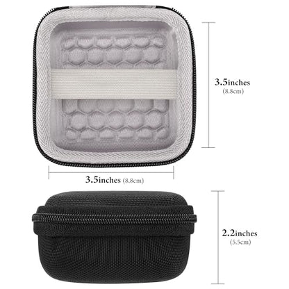 Geekria for Creators Microphone Carrying Case Compatible with Hollyland Lark M2, LarkA1, Maono WaveT5, Rode Wireless Micro Charging Case, Mic Hard Shell Travel Bag with Cable Storage (Black)