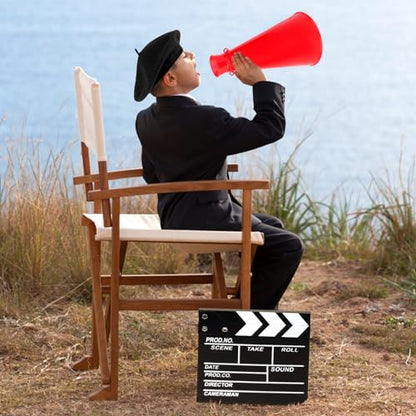 Yewong 4 Pieces Kids Director Costume Accessories Set for Filmmaker Awards Career Day Dress up Movie Night Party Supplies - color: Set a