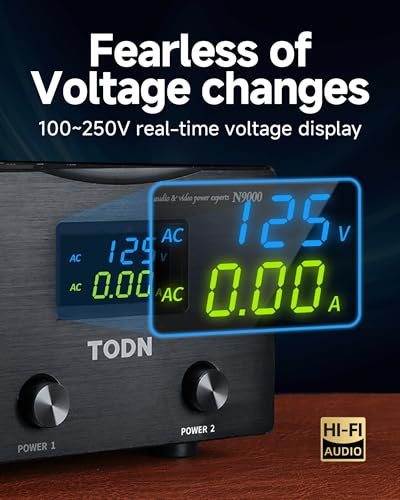 TODN Power Conditioner for Electronic Equipment - CE-EMC/LVD Certified | Clean up Power/Noise Reduction/Surge Protection/Improved Performance - N9000 - size: PC-N9000-Ultra