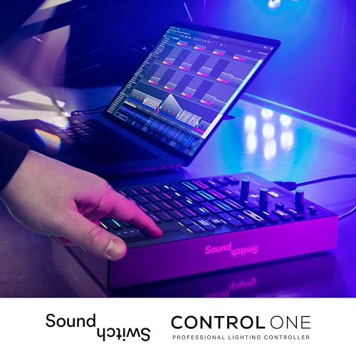 SoundSwitch Control One DMX Lighting Controller | 3-Month Free Trial SoundSwitch Software Access Included, DMX Hardware Support, and Philips Hue Smart Light Support - style: DMX Controller