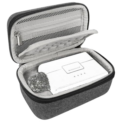 Geekria for Creators Microphone Carrying Case Compatible with DJI Mic Mini Charging Case, Mic Hard Shell Travel Bag, Portable Travel Bag with Cable Storage (Grey)