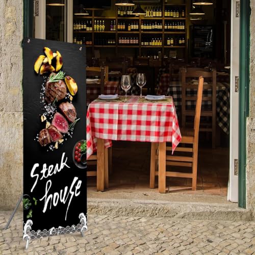 Custom Banner with X Stand for Business, 31.5" X 70.86" Banners and Signs customize with Carrying Bag, Outdoor and Indoor Display, Advertising, Portable Retractable Banner for Exhibitions & Events(Only Stand)