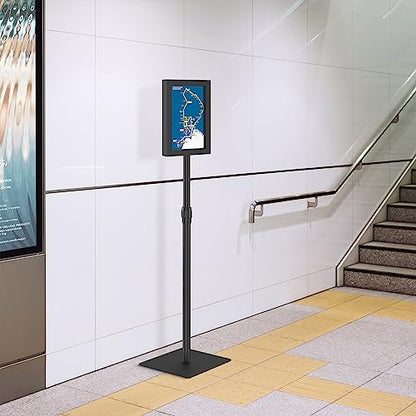 Relx Adjustable Outdoor Sign Holder Stand for Display - Floor Sign Stand with Base for Business Retail Events 8.5x11 inches