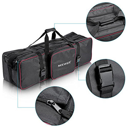Neewer® 35"x10"x10"/90 x 25 x 25 cm Photo Studio Equipment Large Carrying Bag with Strap for Tripod Light Stand and Photography Lighting Kit(CB-05) - style: 30"x10"x10"/Black+red